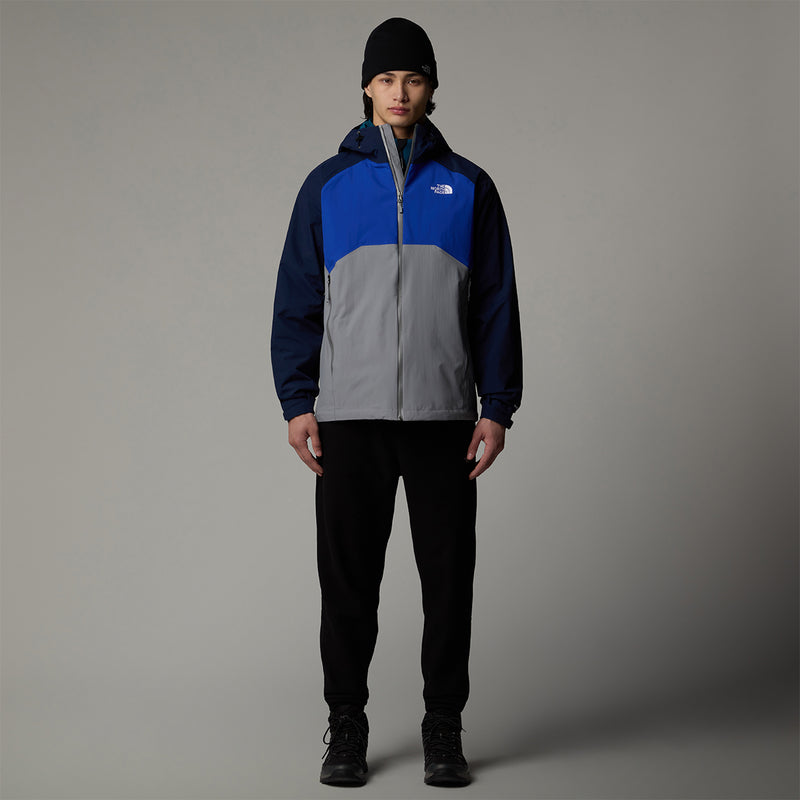 The North Face Stratos Hooded Jacket - Momentum Grey- Great Outdoors Ireland