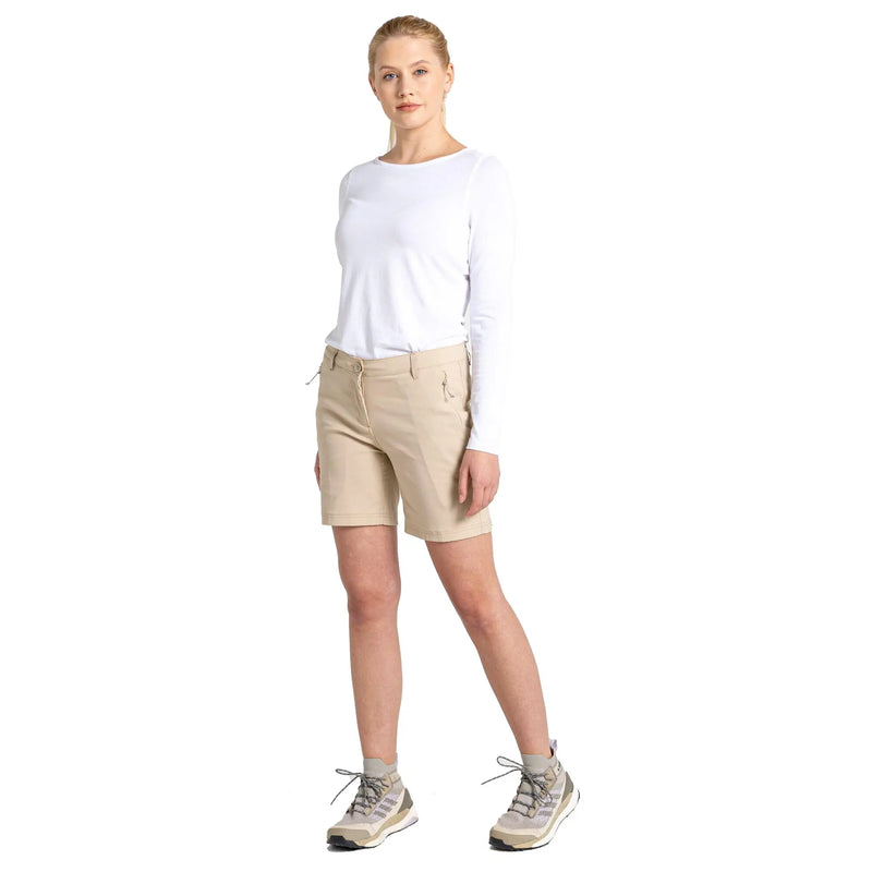 Craghoppers Stretch Kiwi Pro III Shorts - Desert Sand- Great Outdoors Ireland