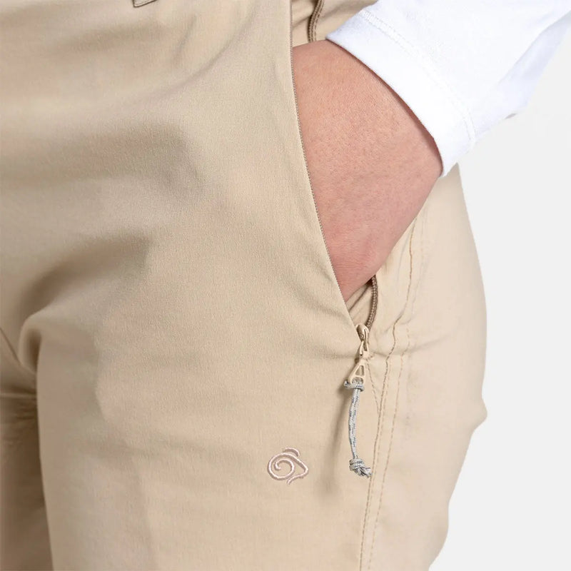 Craghoppers Stretch Kiwi Pro III Shorts - Desert Sand- Great Outdoors Ireland