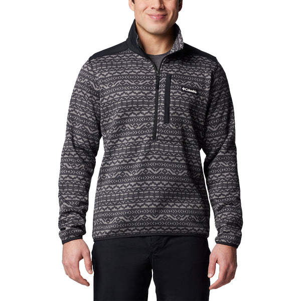 Columbia Men's Sweater Weather™ Printed Half Zip - Grey Great Outdoors Ireland