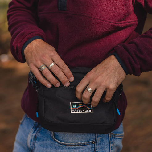 Mainland Recycled Hip Pack - Black