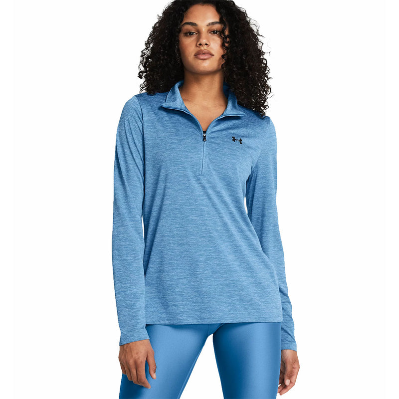 Under Armour Women's Tech™ Twist ½ Zip - Viral Blue Great Outdoors Ireland