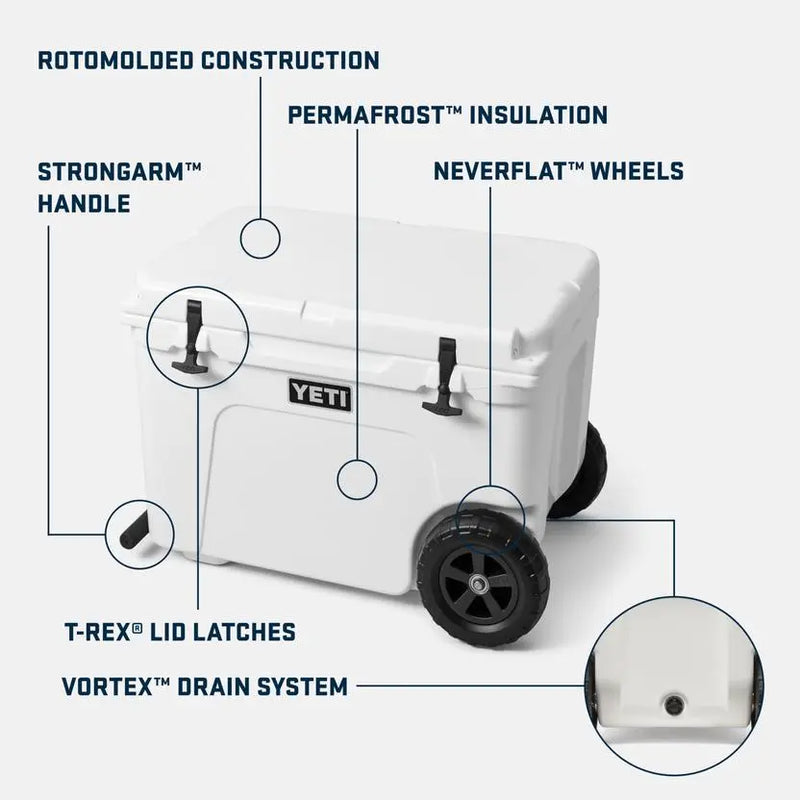 YETI Tundra Haul® Wheeled Cool Box - Navy- Great Outdoors Ireland