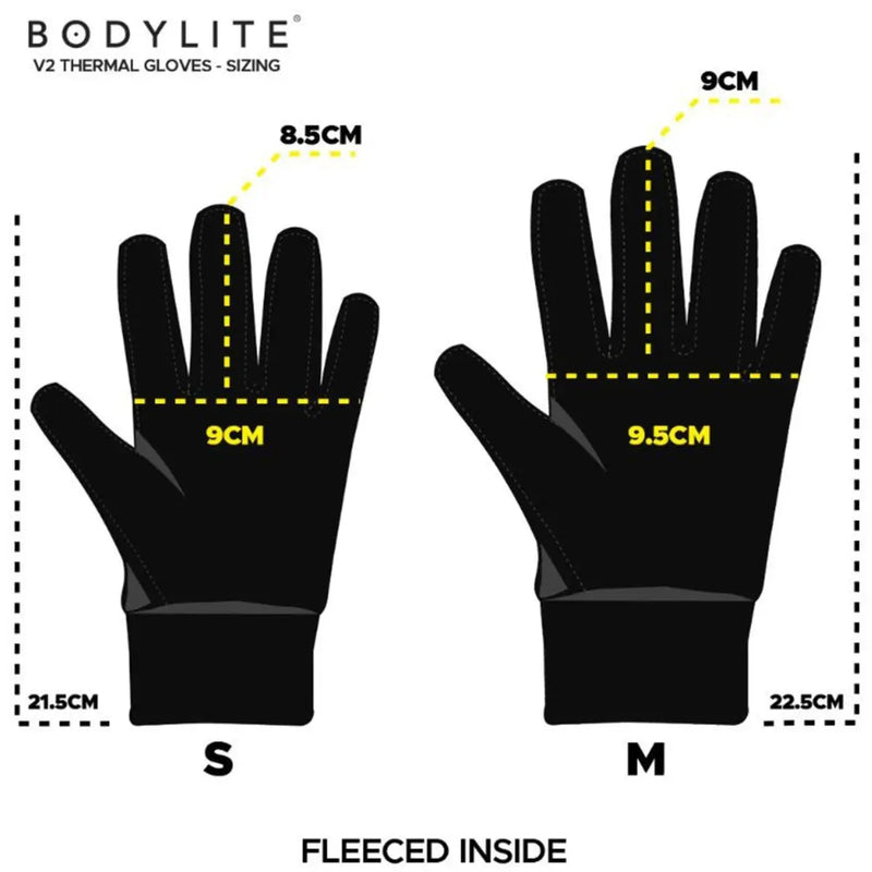 Bodylite V2 Running Gloves - Black- Great Outdoors Ireland