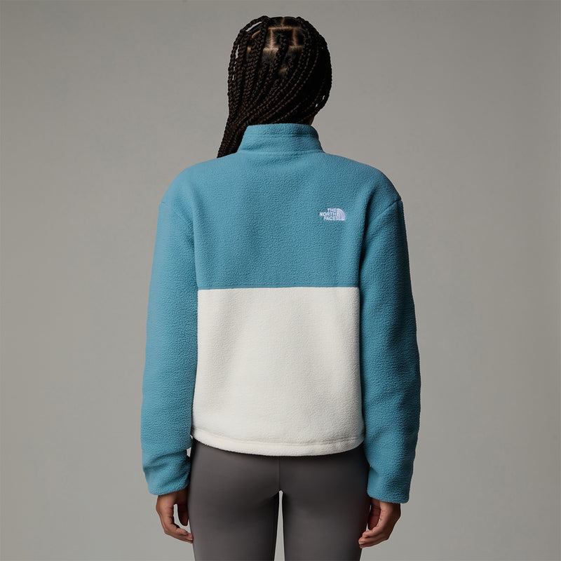 Yumiori Quarter Zip Fleece Jacket - Algae Blue