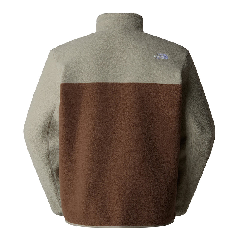 Yumiori Quarter Zip Fleece Jacket - Smokey Brown/Grey