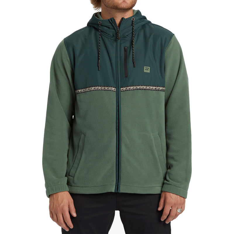 Billabong Men's Boundary Lite Zip Hoodie - Forest Green