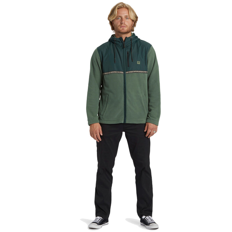 Boundary Lite Zip Hoodie - Forest Green