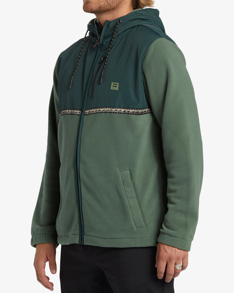 Boundary Lite Zip Hoodie - Forest Green