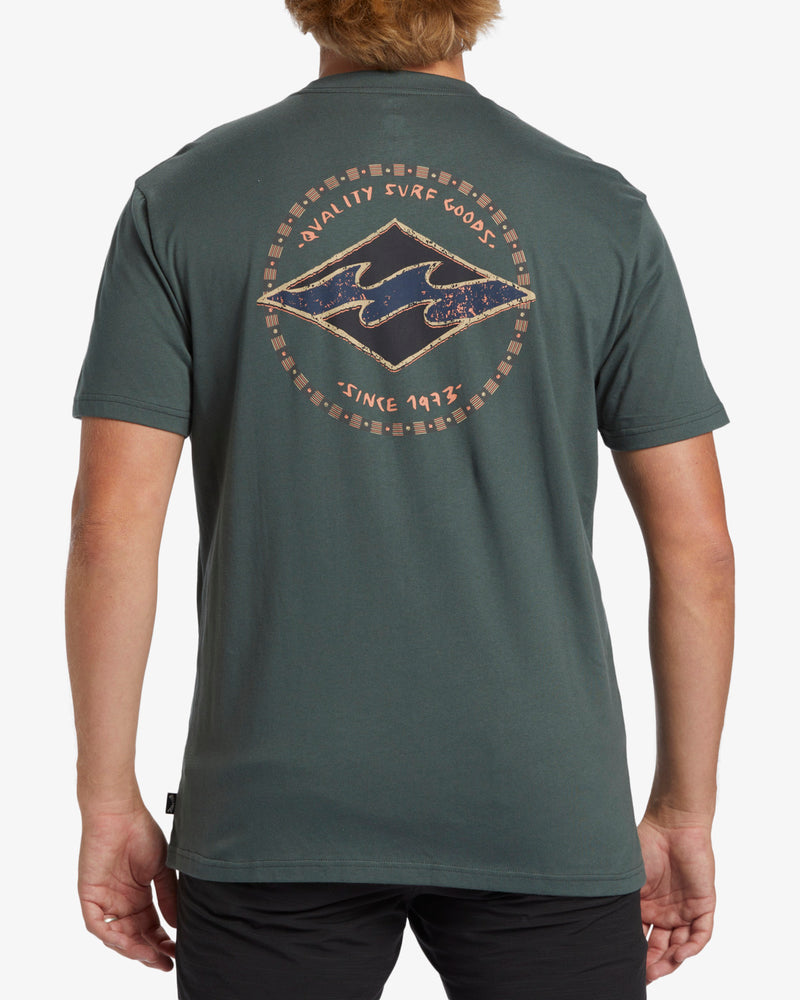 Rotor Diamond Tee - Slate Green