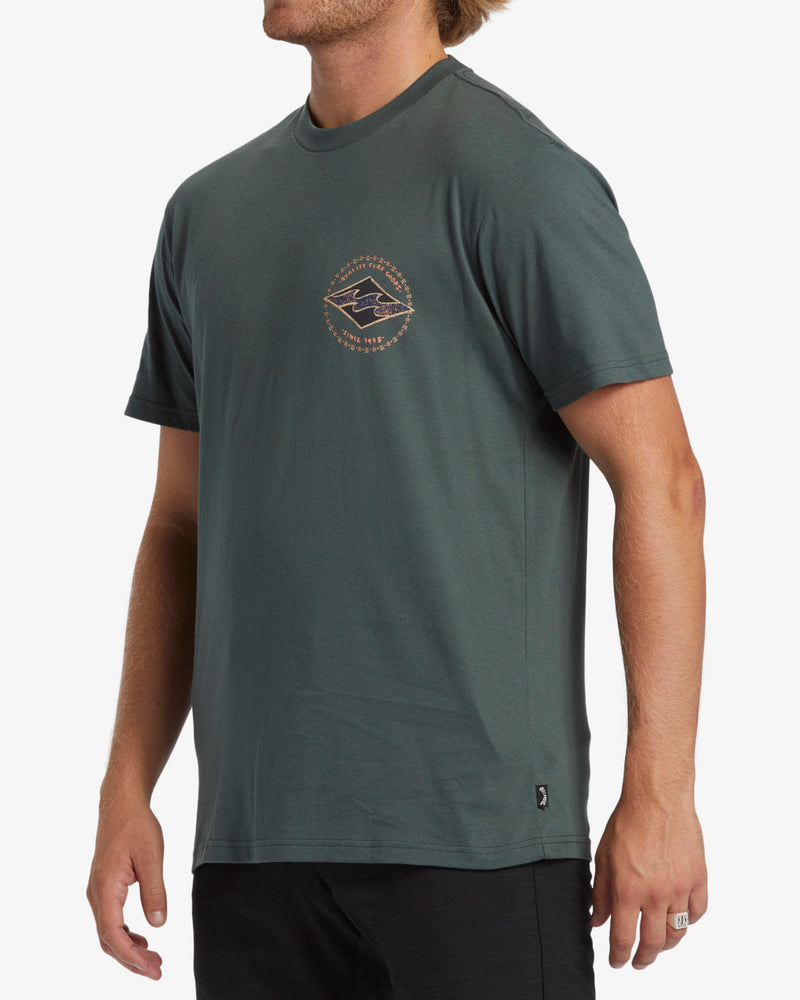 Rotor Diamond Tee - Slate Green