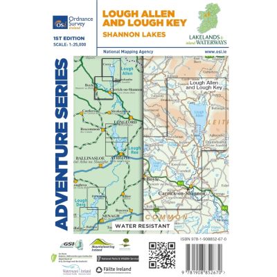 OSI Adventure Series 1:25K Map - Lough Allen & Lough Key