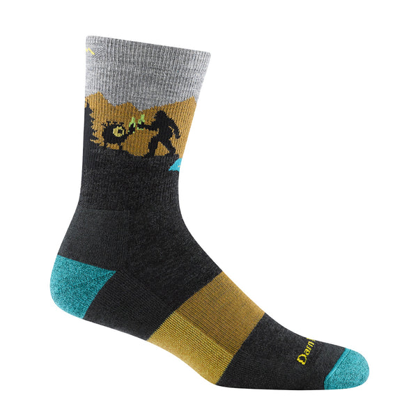 Darn Tough Close Encounters Micro Crew Midweight Hiking Sock - Charcoal- Great Outdoors Ireland