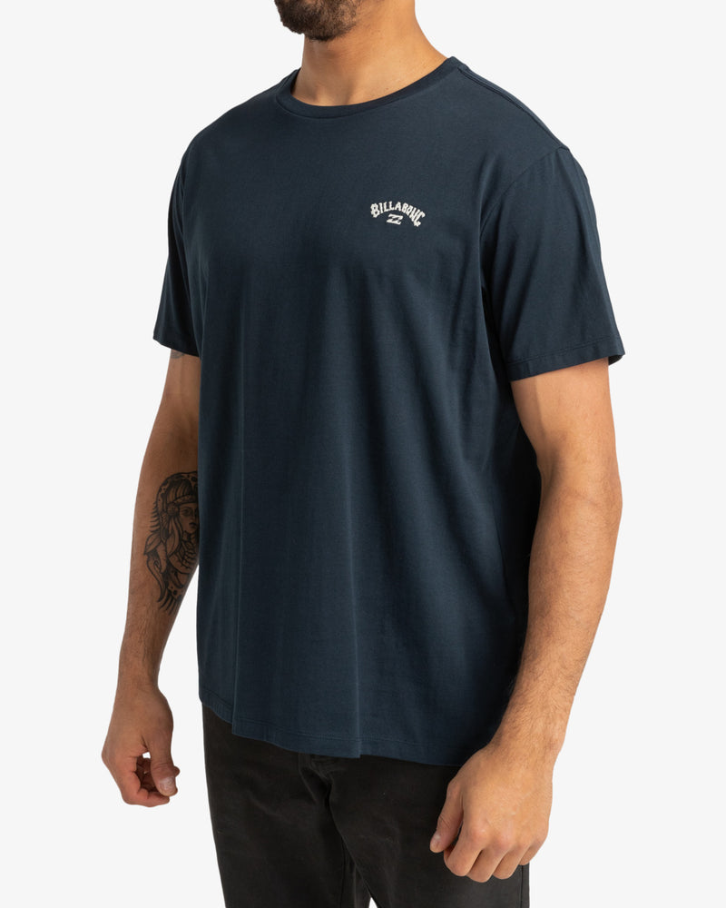 Arch Crew Tee - Navy