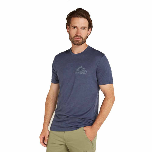 Icebreaker Merino 150 Tech Lite Short Sleeve T-Shirt - IB Graphite- Great Outdoors Ireland