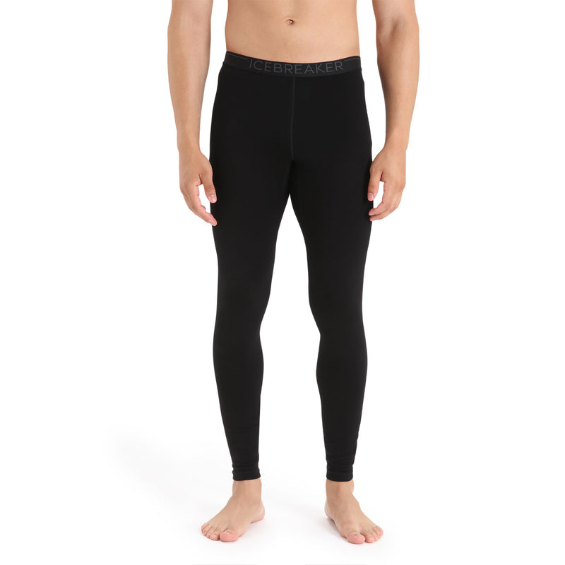 Icebreaker Merino 260 Tech Thermal Leggings - Black- Great Outdoors Ireland