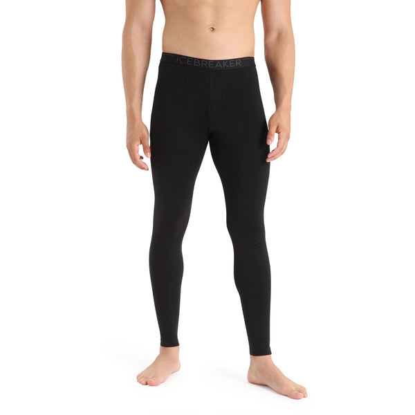 Icebreaker Merino 200 Oasis Thermal Leggings - Black- Great Outdoors Ireland