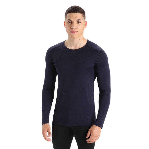 Icebreaker Merino 200 Oasis Long Sleeve Crew - Midnight- Great Outdoors Ireland