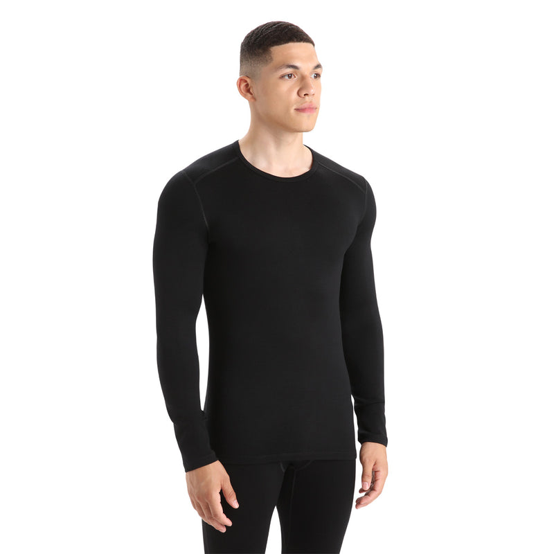 Icebreaker Merino 260 Tech Long Sleeve Crew - Black- Great Outdoors Ireland