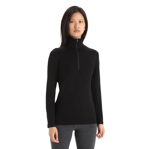 Merino 260 Tech Long Sleeve Half Zip - Black