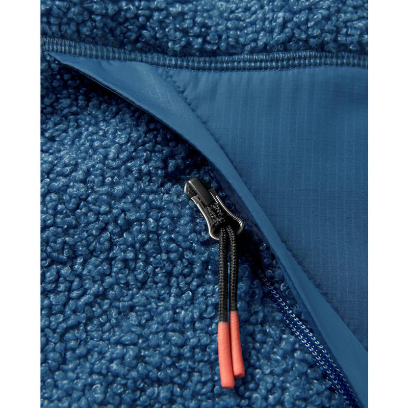 Muse Recycled Polar Lined Sherpa Fleece - Blue Steel