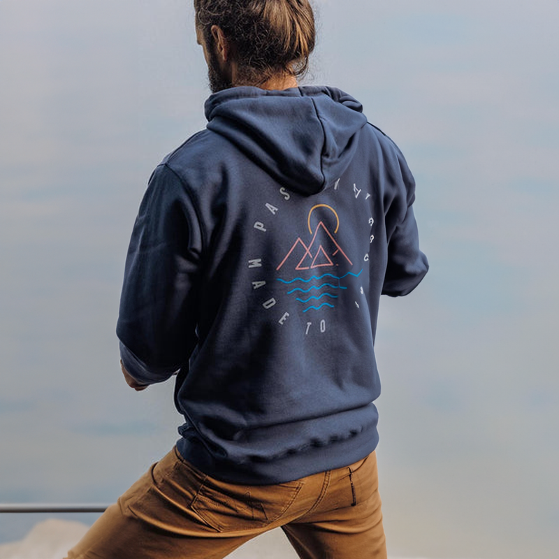 Passenger Escapism Recycled Cotton Hoodie - Denim