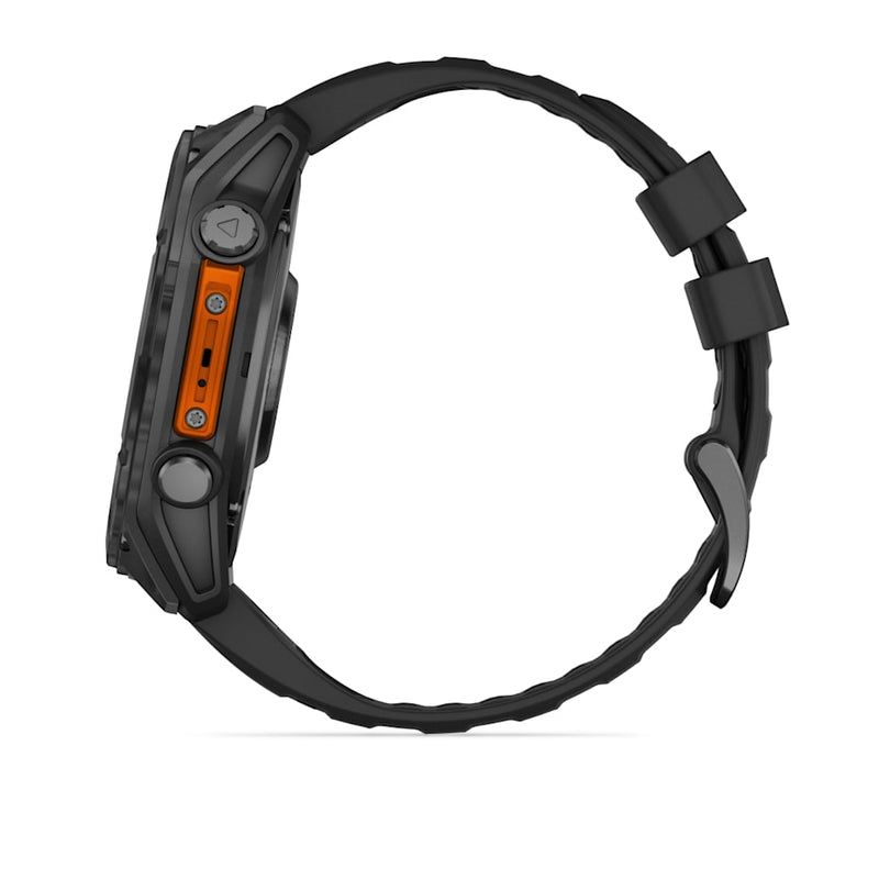 Garmin fēnix® 8 – 51 mm | AMOLED - Slate Grey with Black Silicone Band- Great Outdoors Ireland