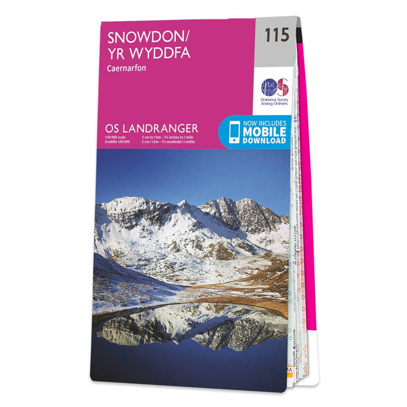 OSGB Landranger 1:50K Map 115 - Snowdon