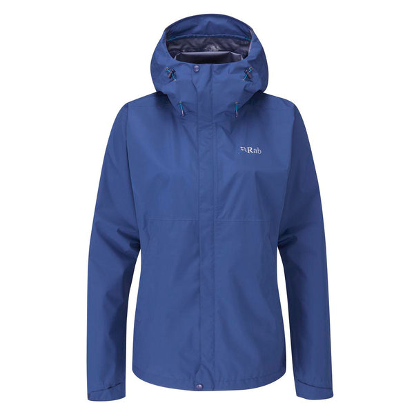 Rab Downpour Eco Waterproof Jacket - Nightfall Blue- Great Outdoors Ireland