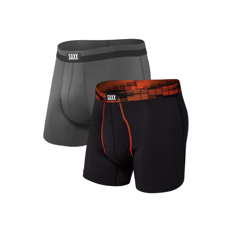 SAXX Sport Mesh (2 Pack) - Black Digi/Graphite- Great Outdoors Ireland