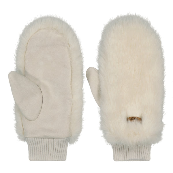 Barts Fur Mitts - White - Great Outdoors Ireland