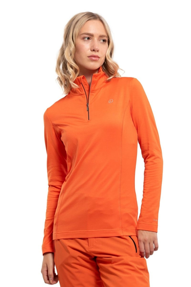 Luhta Hailuoto Half-Zip Fleece - Orange - Great Outdoors Ireland